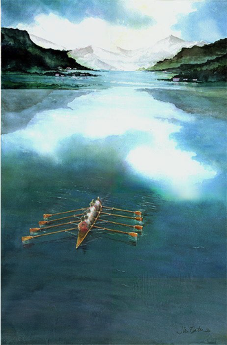 Sculling
28 x 19” - $600
Matted, Black frame